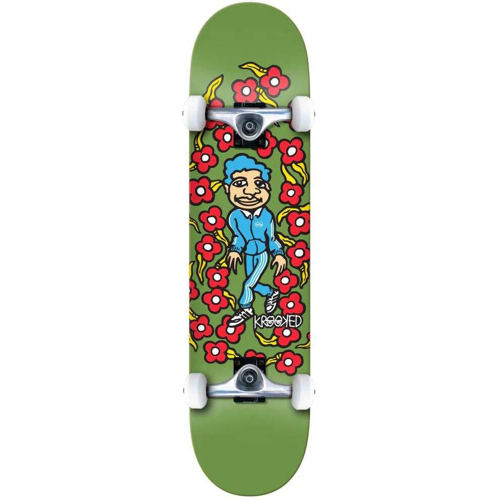 Krooked Classic Sweatpants Complete Skateboard - Green 8.25''