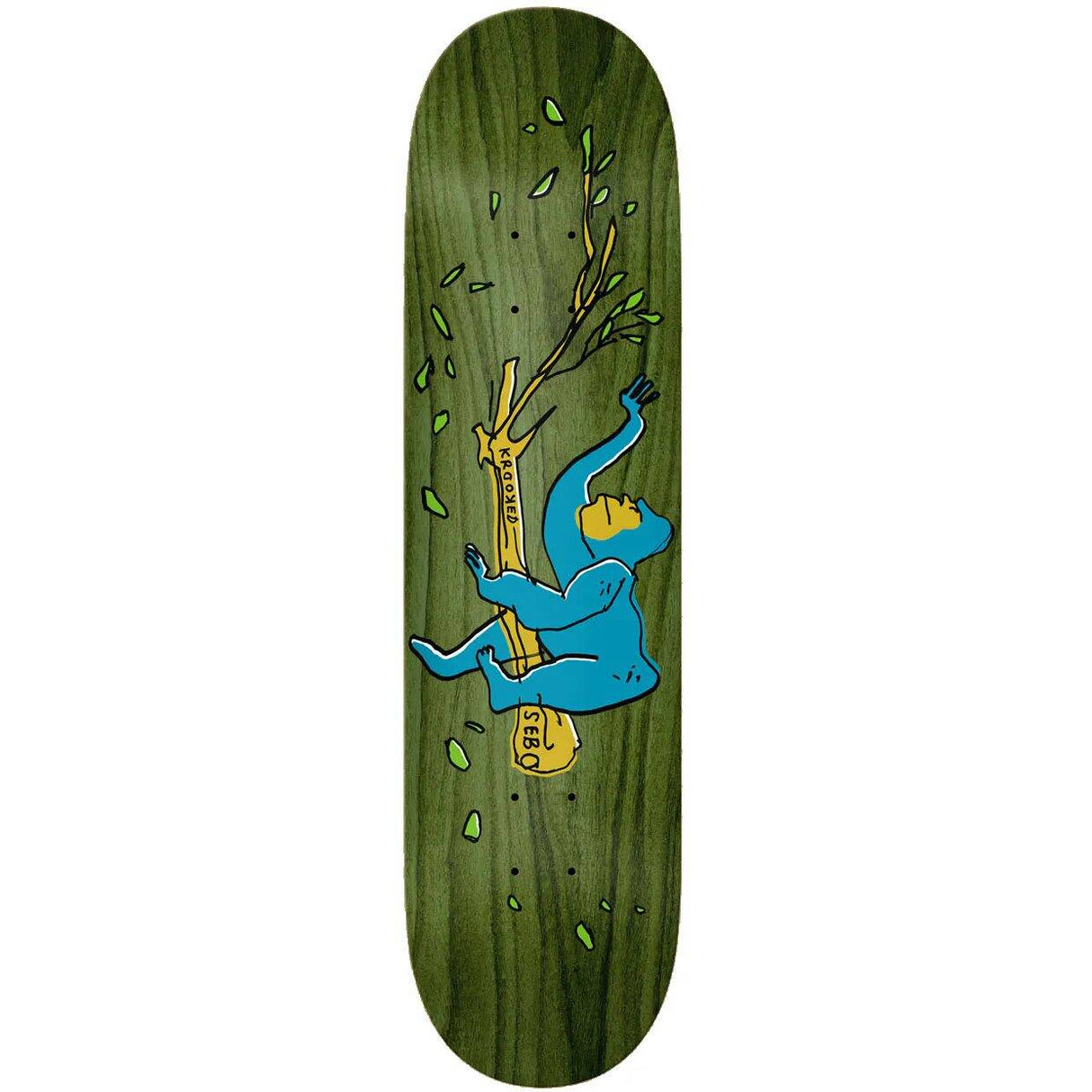 Krooked Sebo Lounging Pro Skateboard Deck - Multi 8.06''