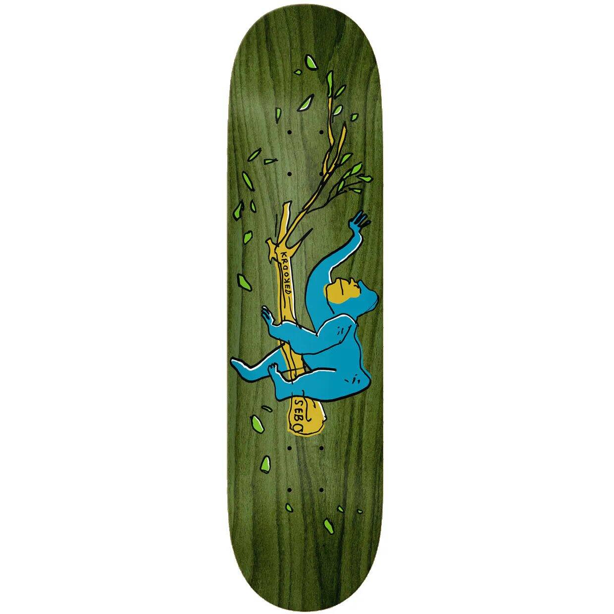 Krooked Sebo Lounging Pro Skateboard Deck - Multi 8.06''