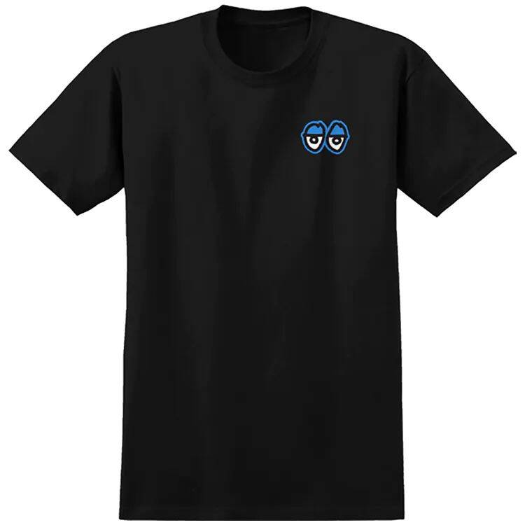 Krooked Strait Eyes T Shirt - Black/Blue