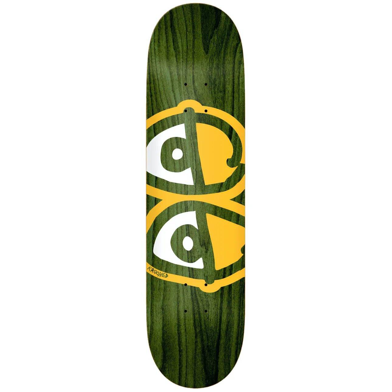 Krooked Team Eyes Skateboard Deck - Assorted Stain 8.38''