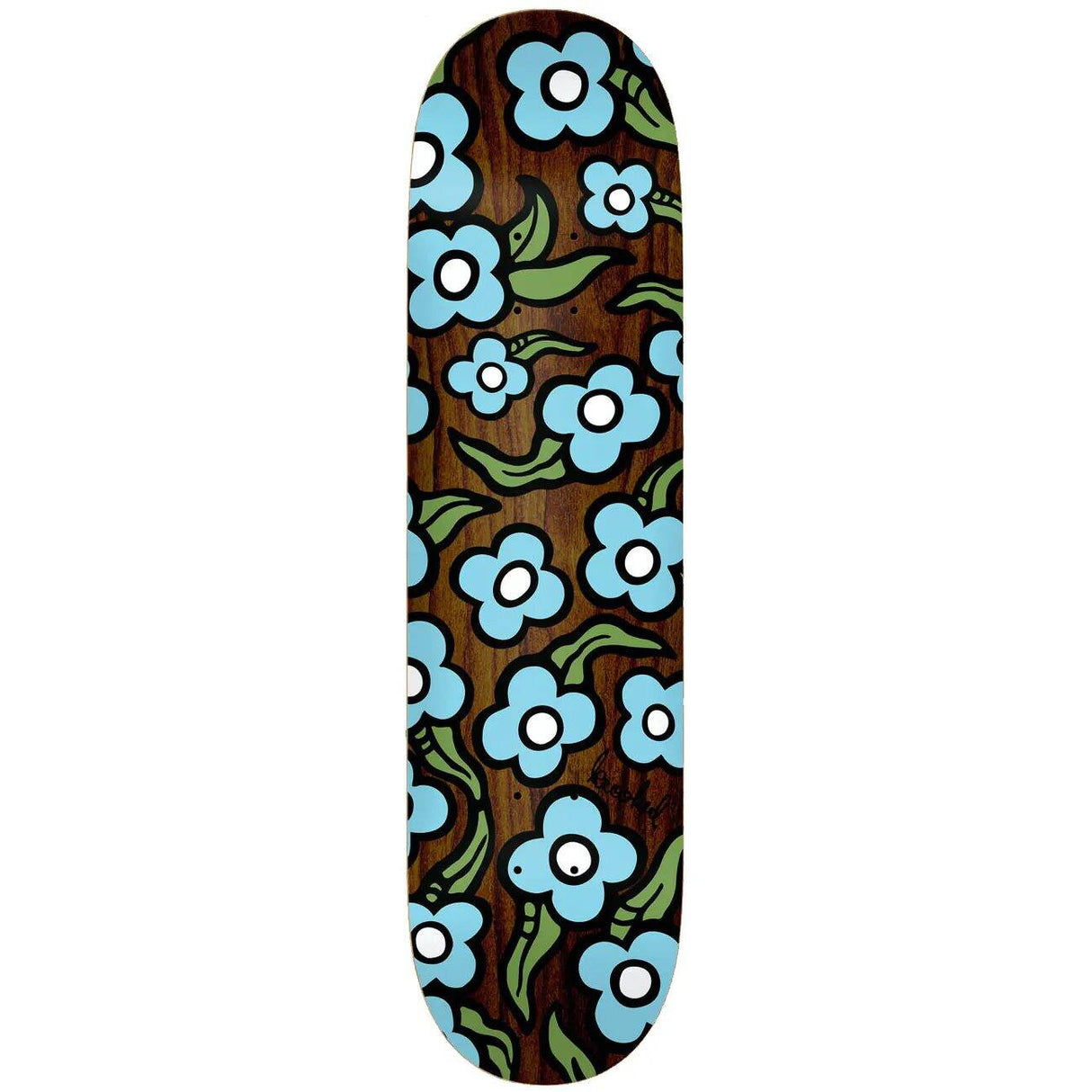 Krooked Team Wild Style Flowers Skateboard Deck - Multi 8.5''