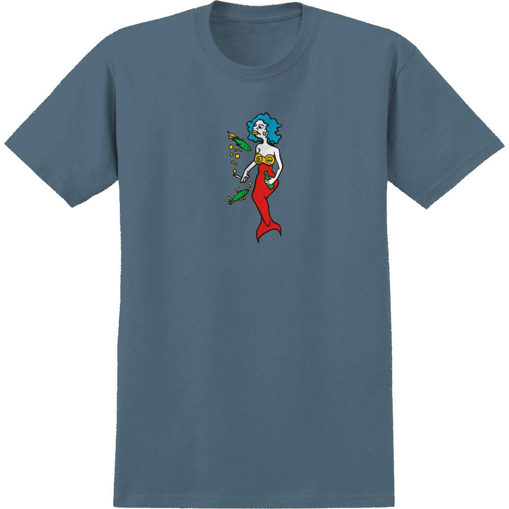 Krooked Mermaid T Shirt - Indigo Blue