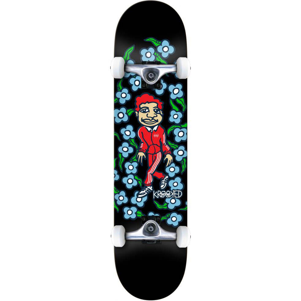 Krooked OG Sweatpants Complete Skateboard - Black 8"