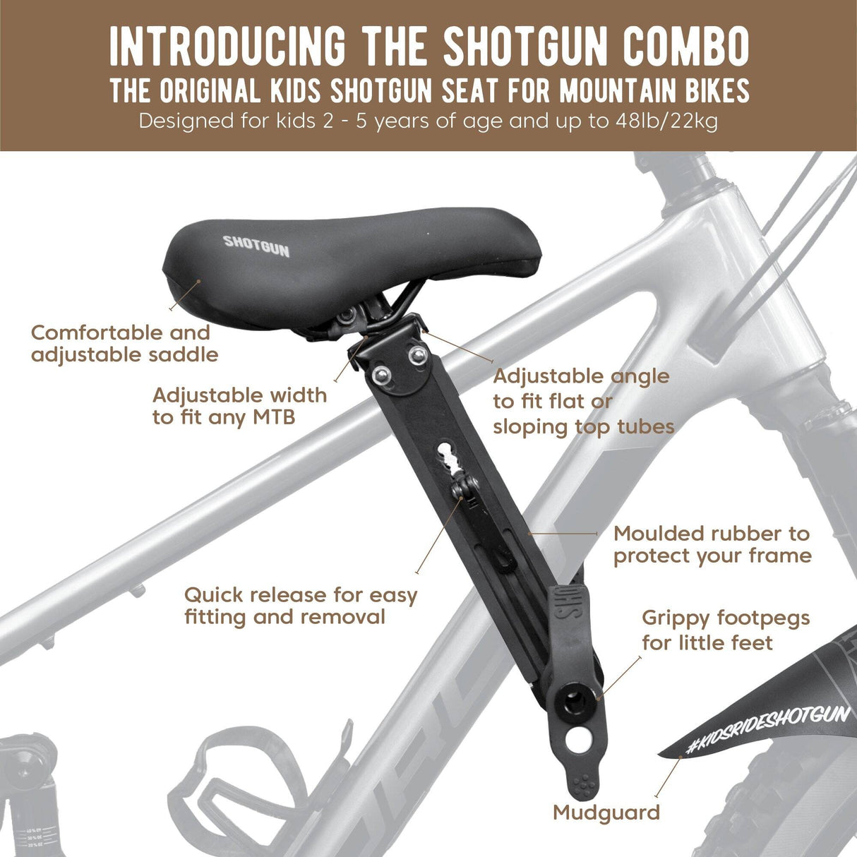 Kids Ride Shotgun Bar and Seat Combo