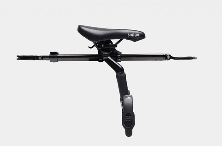 Kids Ride Shotgun Kids Front Mounted Pro Seat - Black