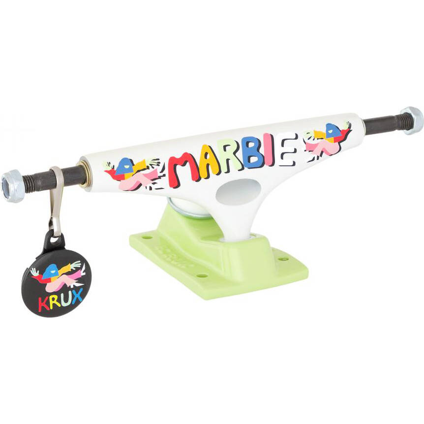Krux DLK K5 Marbie Miller Skateboard Trucks - White 8"