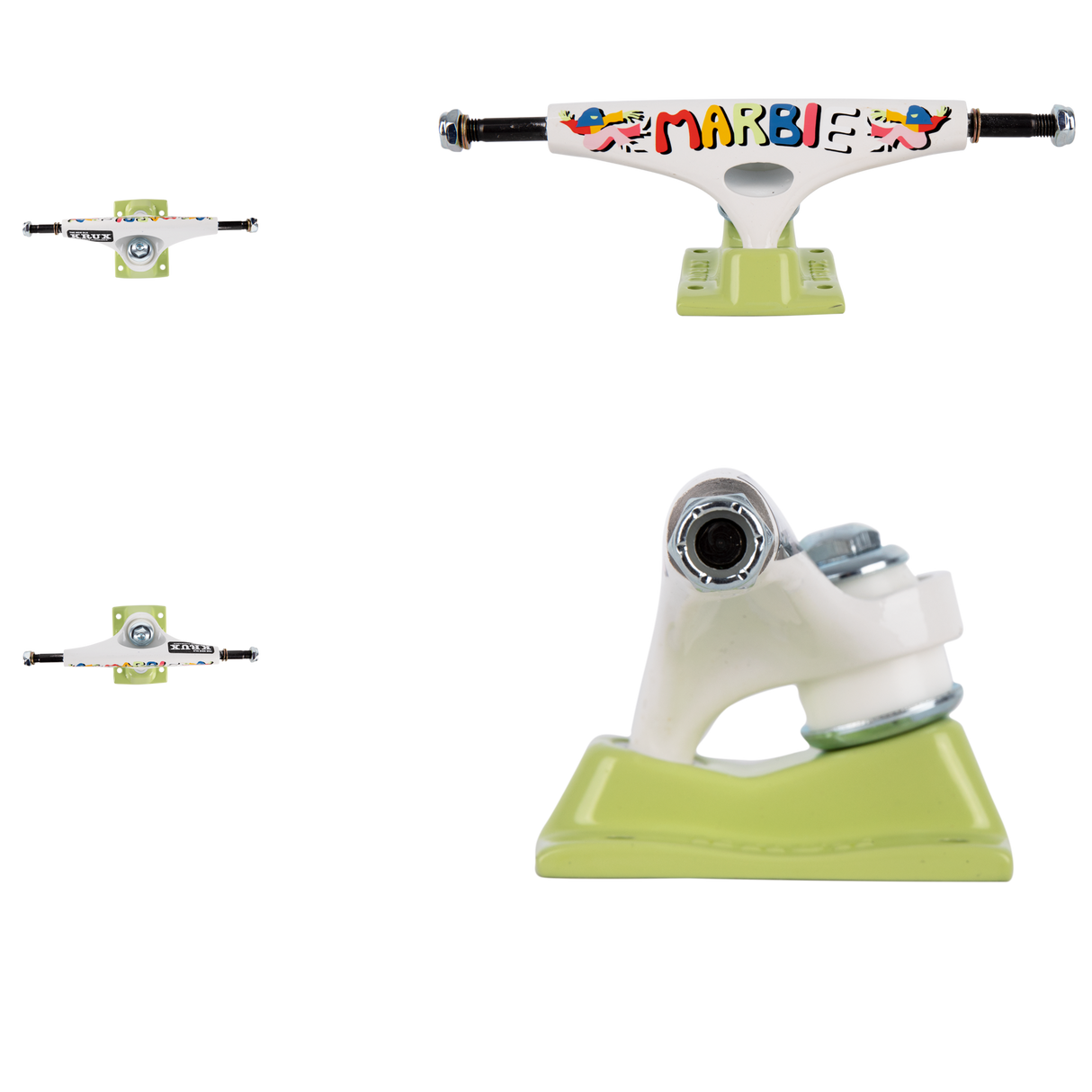 Krux DLK K5 Marbie Miller Skateboard Trucks - White 8.5"