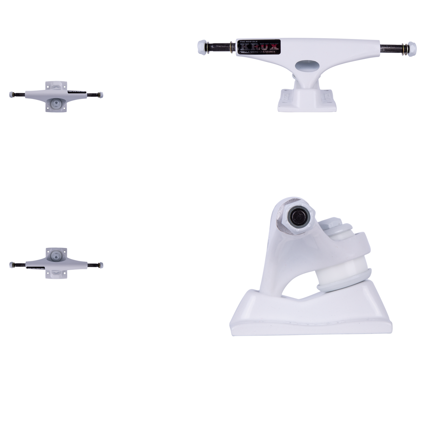 Krux DLK K5 Reverse Goth Skateboard Trucks - White 8"