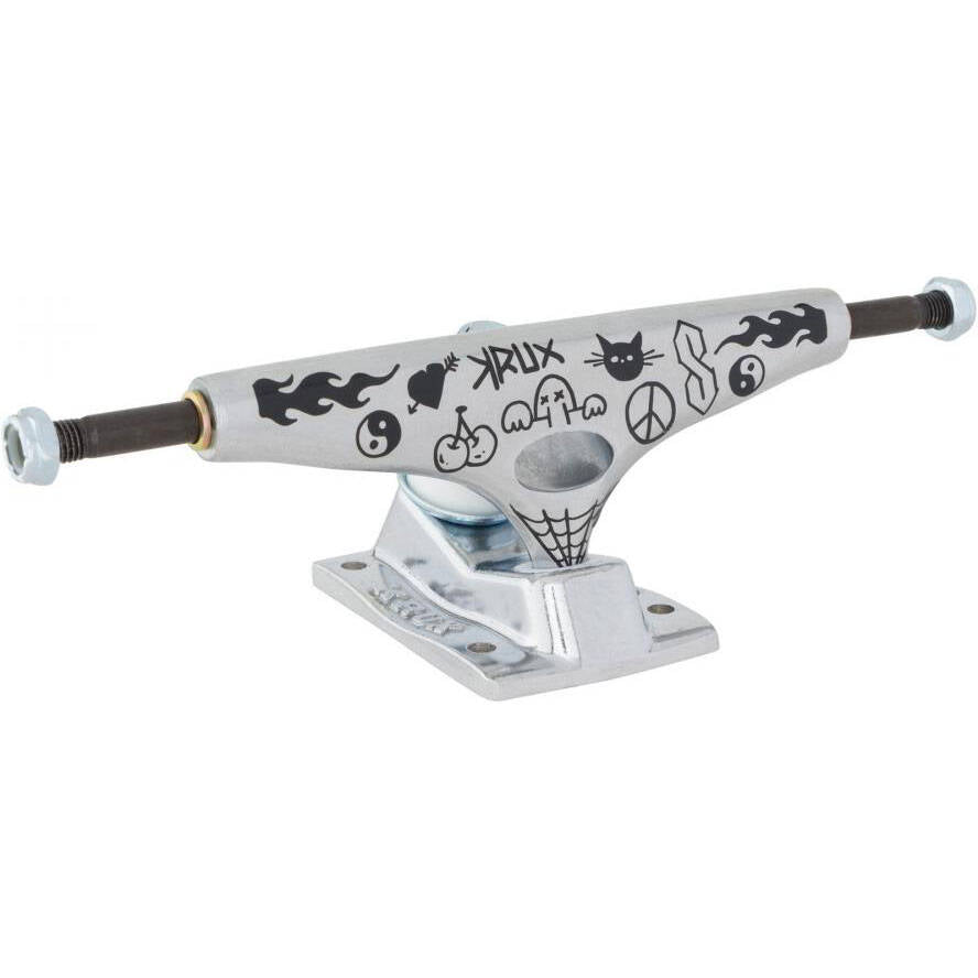Krux K5 Doodle Skateboard Trucks - Silver 8.5"