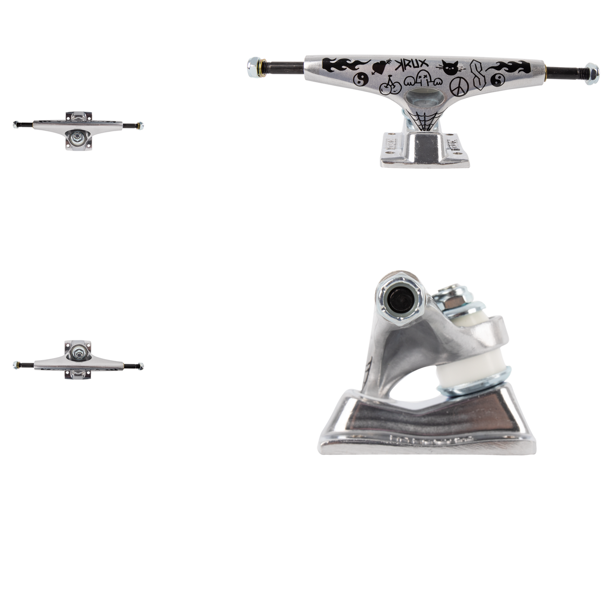 Krux K5 Doodle Skateboard Trucks - Silver 8.5"