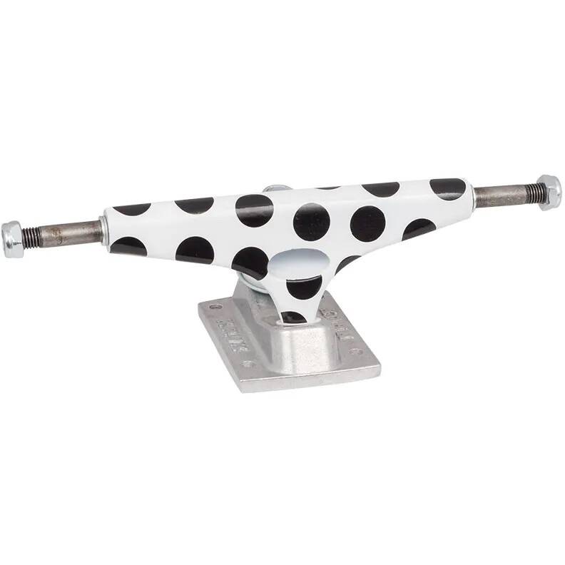 Krux Polka Dot Skateboard Trucks - Black/White 8.25''