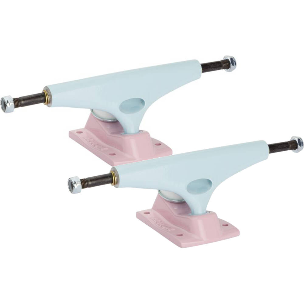 Krux K5 DLK Standard Skateboard Trucks - Pale Blue Pink 8''