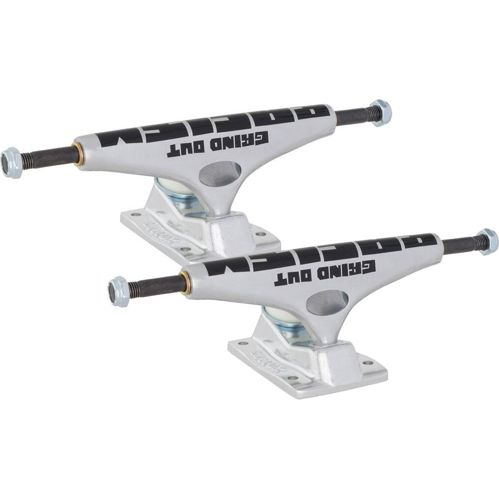 Krux K5 Grind Out Racism DLK Standard Skateboard Trucks - Silver 7.6''