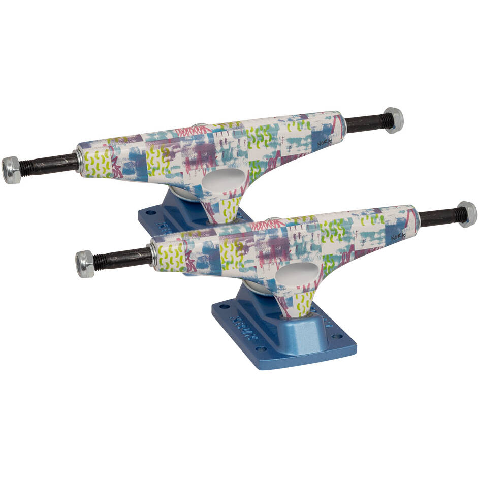 Krux Nora Pattern Standard Skateboard Trucks - Multi 7.6''