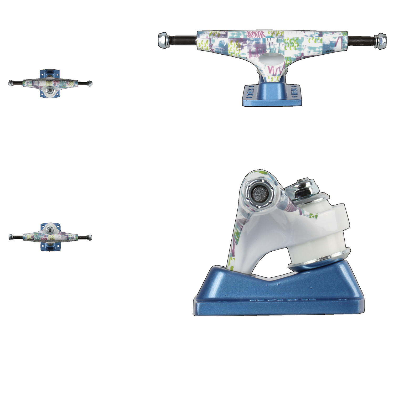 Krux Nora Pattern Skateboard Trucks - Multi 8.5''
