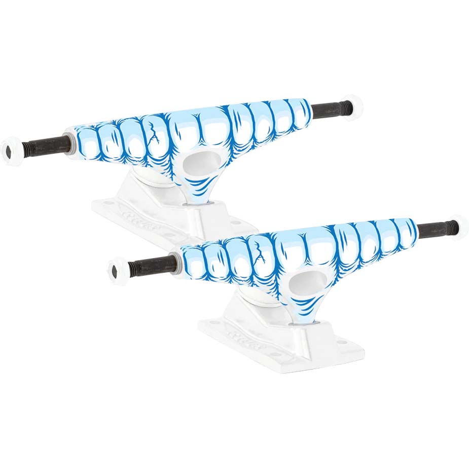 Krux K5 Chompers DLK Skateboard Trucks - Blue/Silver 8.25"