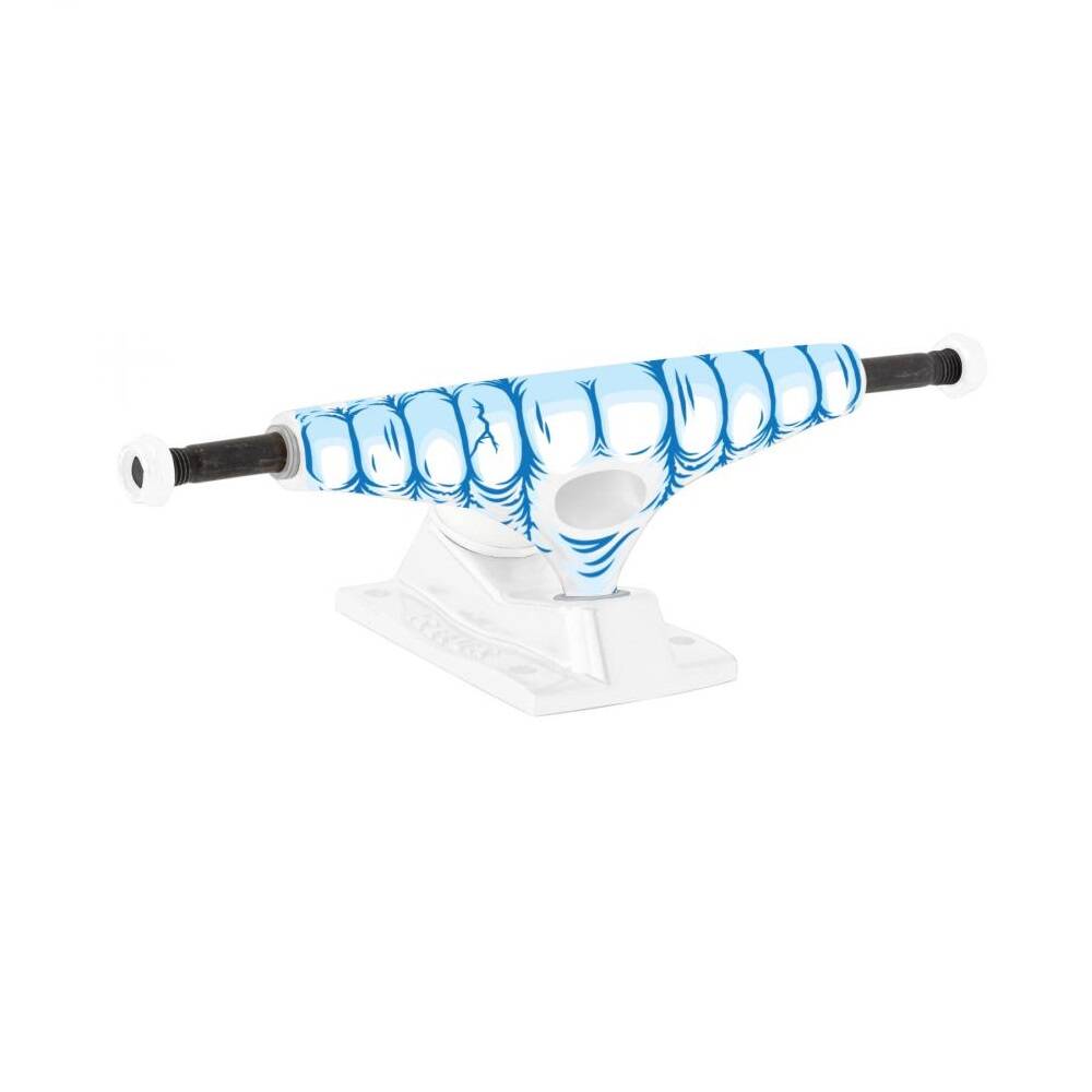 Krux K5 Chompers DLK Skateboard Trucks - Blue/Silver 8.25"