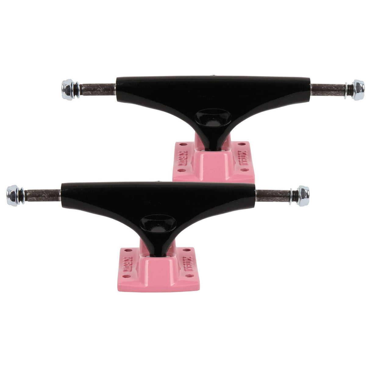 Krux K5 Standard Skateboard Trucks - Black/Pink 7.6''