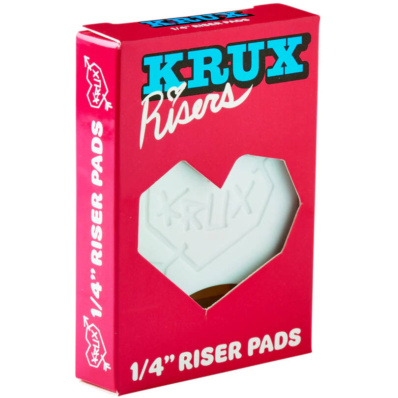 Krux Skateboard Riser Pads White - 1/4'