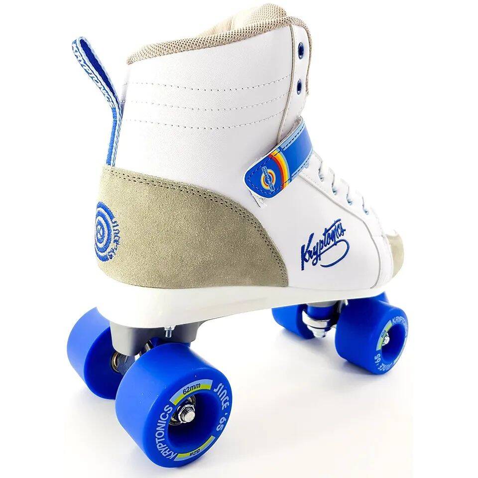 Kryptonics Blitz Quad Roller Skates - White/Blue