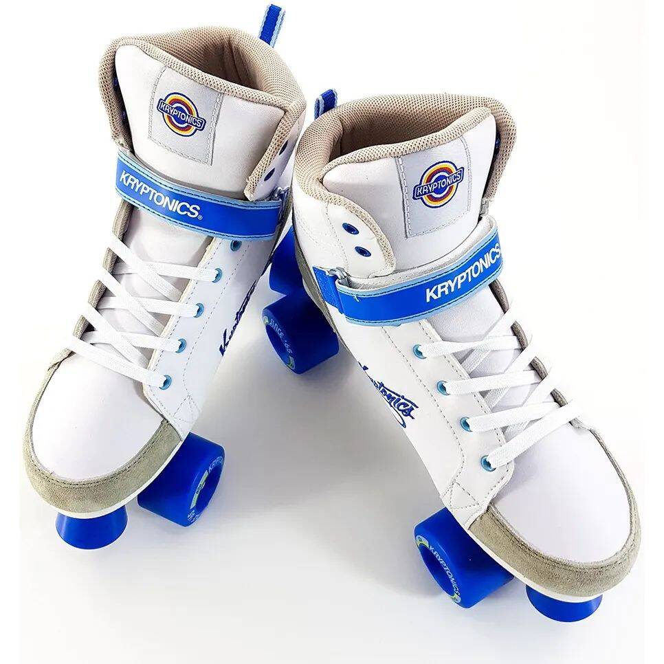 Kryptonics Blitz Quad Roller Skates - White/Blue