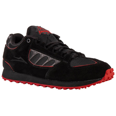 Lakai Carroll x Thrasher x Vibram Skate Shoes - Black/Red Suede
