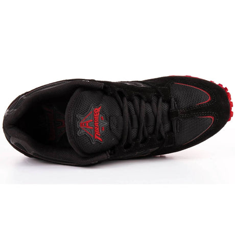 Lakai Carroll x Thrasher x Vibram Skate Shoes - Black/Red Suede