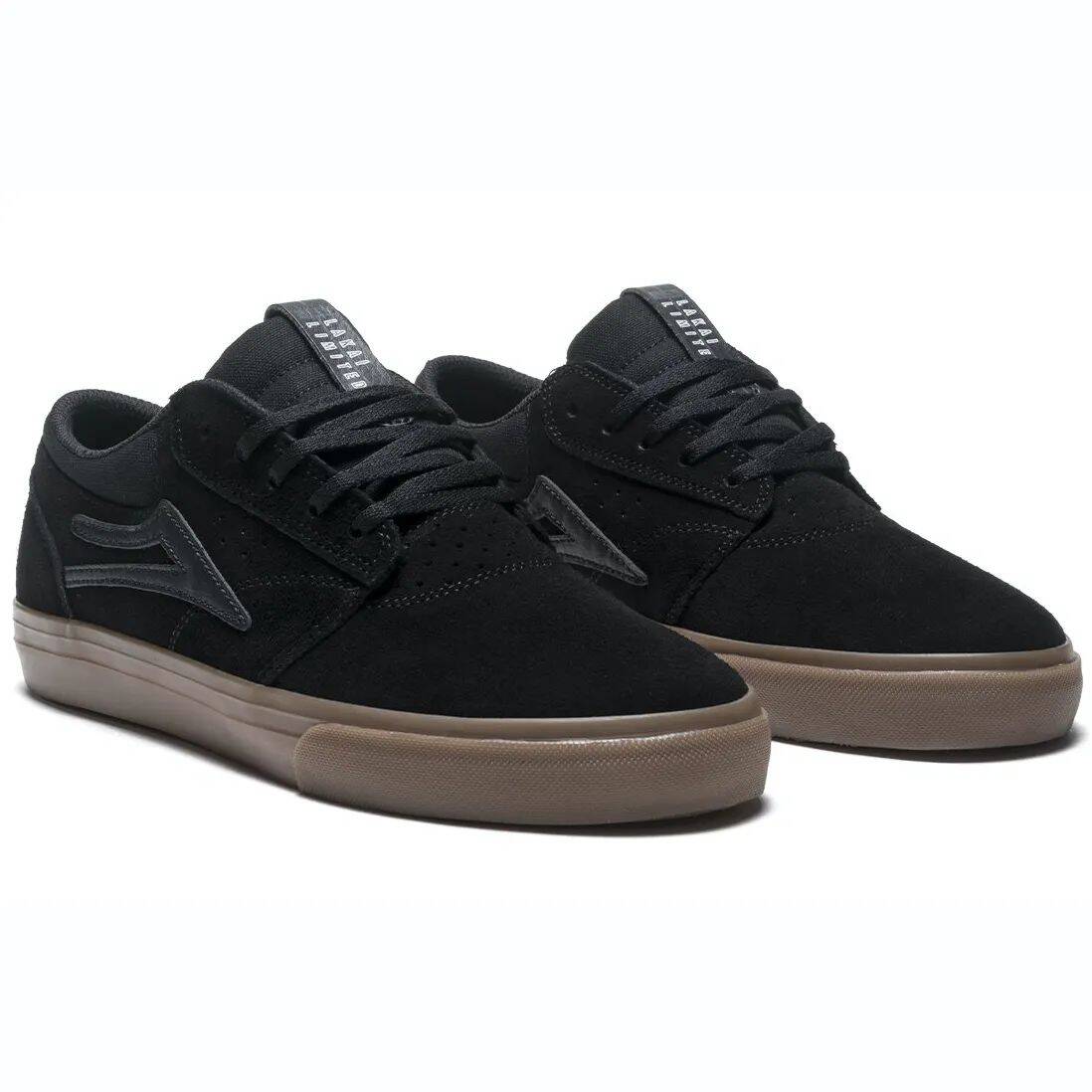 Lakai Griffin Skate Shoes - Black/Gum Suede