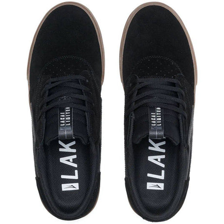 Lakai Griffin Skate Shoes - Black/Gum Suede