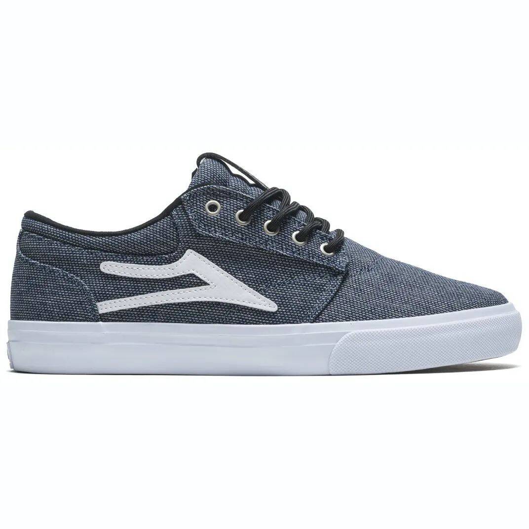 Lakai Griffin Textile Skate Shoes - Black Two Tone Textile