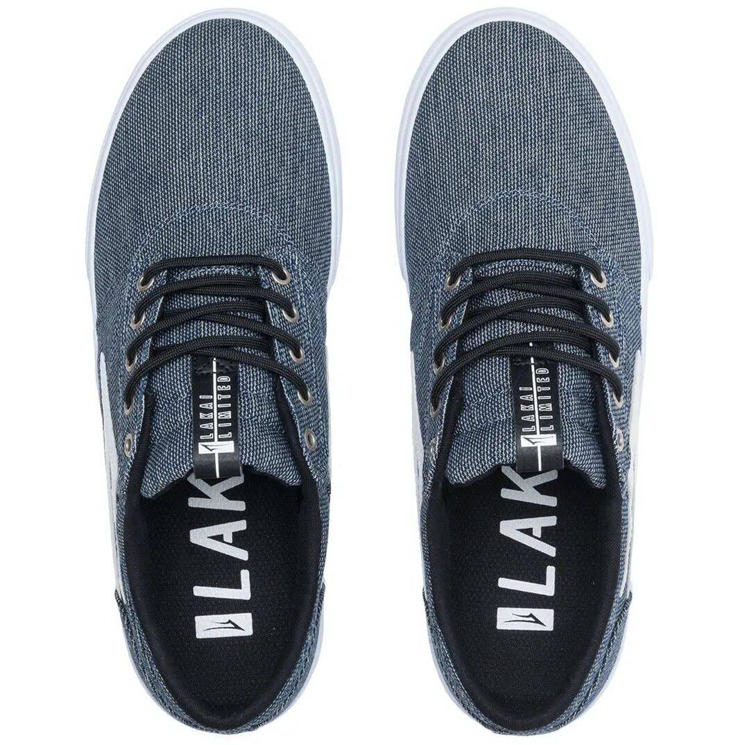 Lakai Griffin Textile Skate Shoes - Black Two Tone Textile