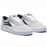 Lakai Manchester Skate Shoes - White/Navy Suede
