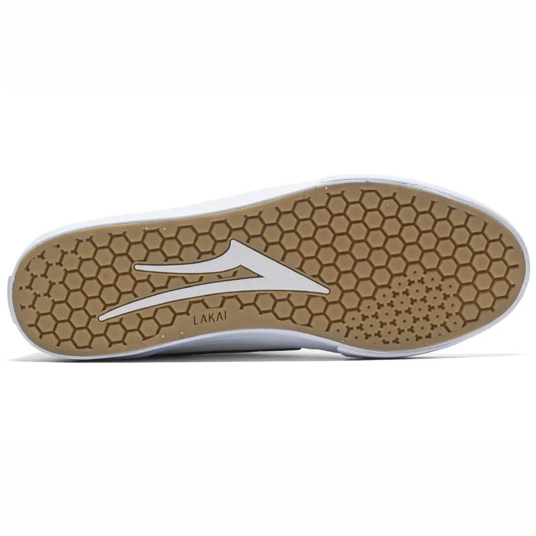 Lakai Manchester Skate Shoes - White/Navy Suede