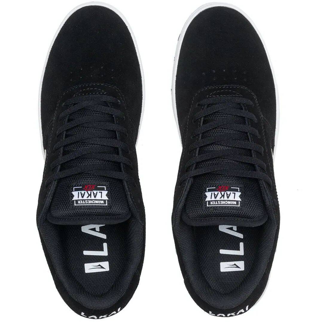 Lakai Manchester XLK Skate Shoes - Black/Gold Suede