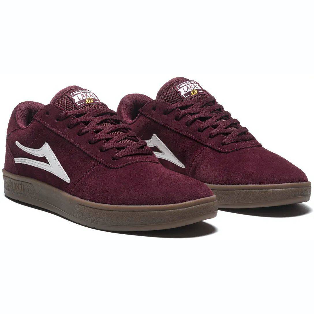 Lakai Manchester XLK Skate Shoes - Burgundy Suede