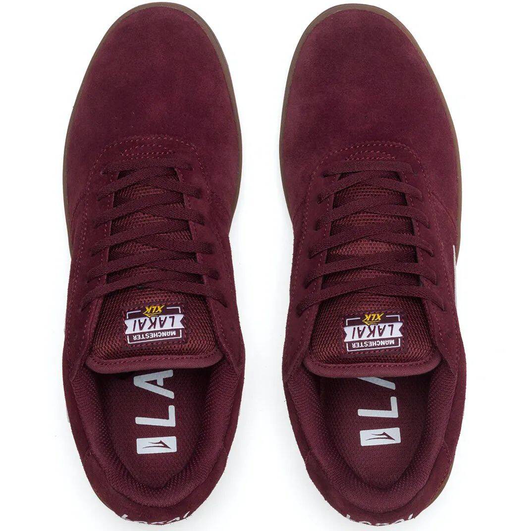Lakai Manchester XLK Skate Shoes - Burgundy Suede
