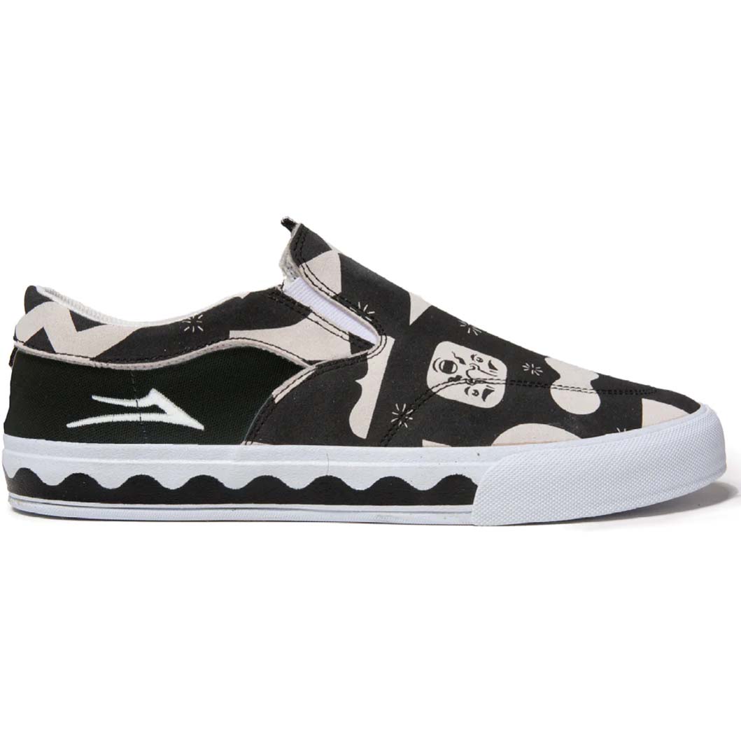 Lakai Esow Owen VLK Skate Shoes - Black/White Suede
