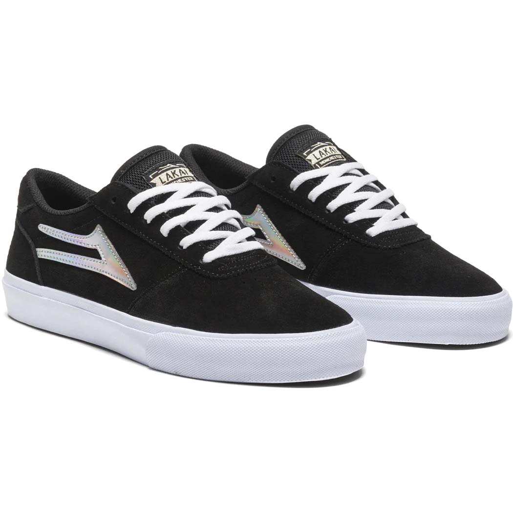 Lakai Manchester Skate Shoes - Black Cosmic Suede