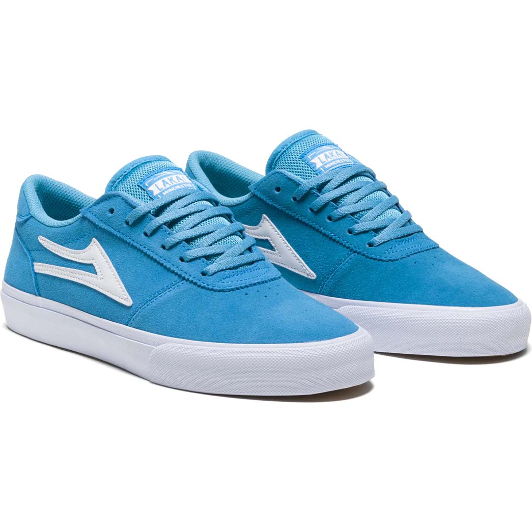 Lakai Manchester Skate Shoes - Cyan Suede