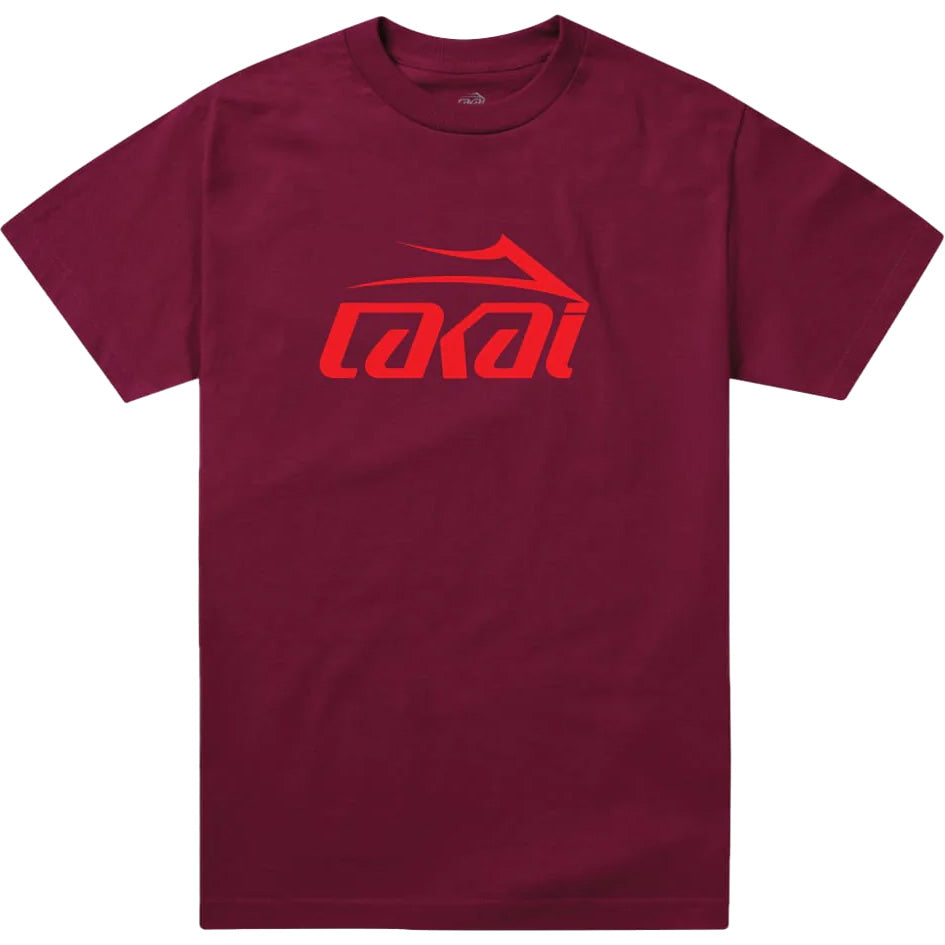 Lakai Basic T Shirt - Burgundy