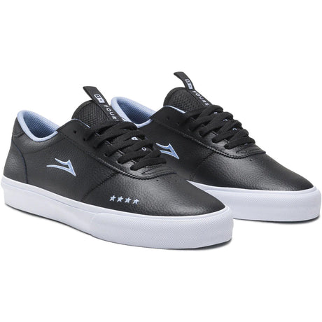 Lakai Manchester Skate Shoes - Black/Pebble Leather
