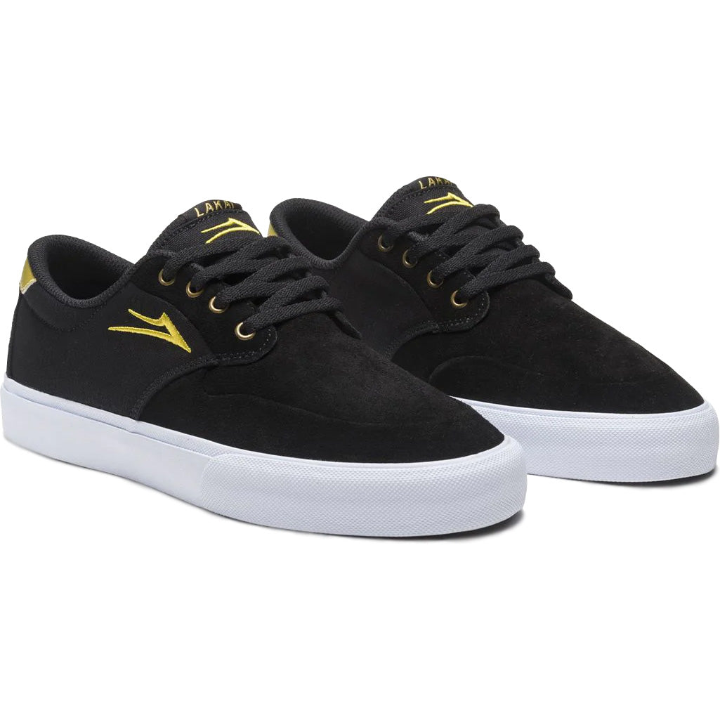 Lakai Riley 3 Skate Shoes - Black/Gold