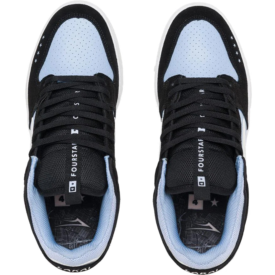 Lakai Telford Low Skate Shoes - Light Blue/Black Suede