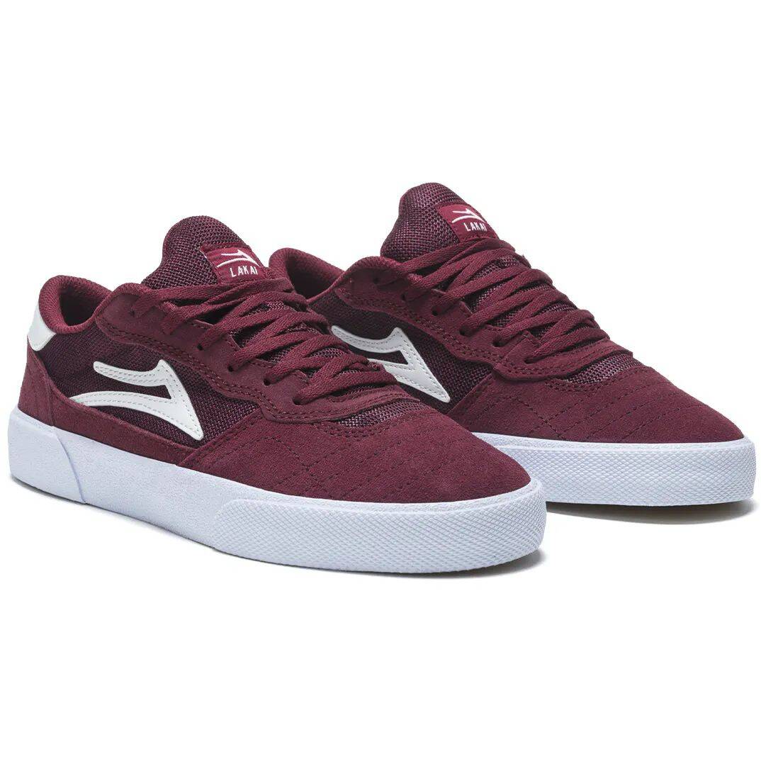Lakai Cambridge Skate Shoes - Burgundy Suede