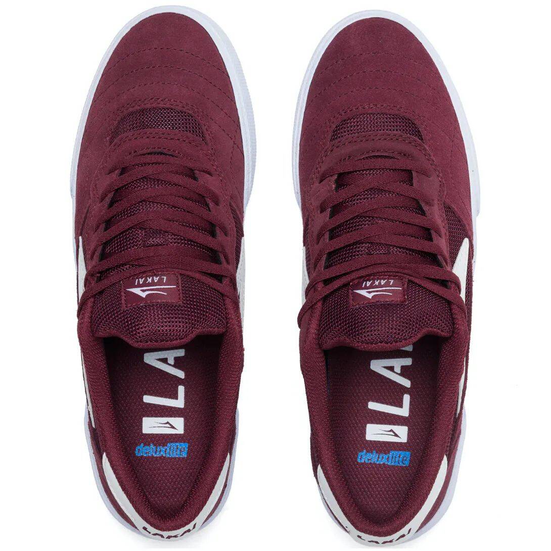 Lakai Cambridge Skate Shoes - Burgundy Suede