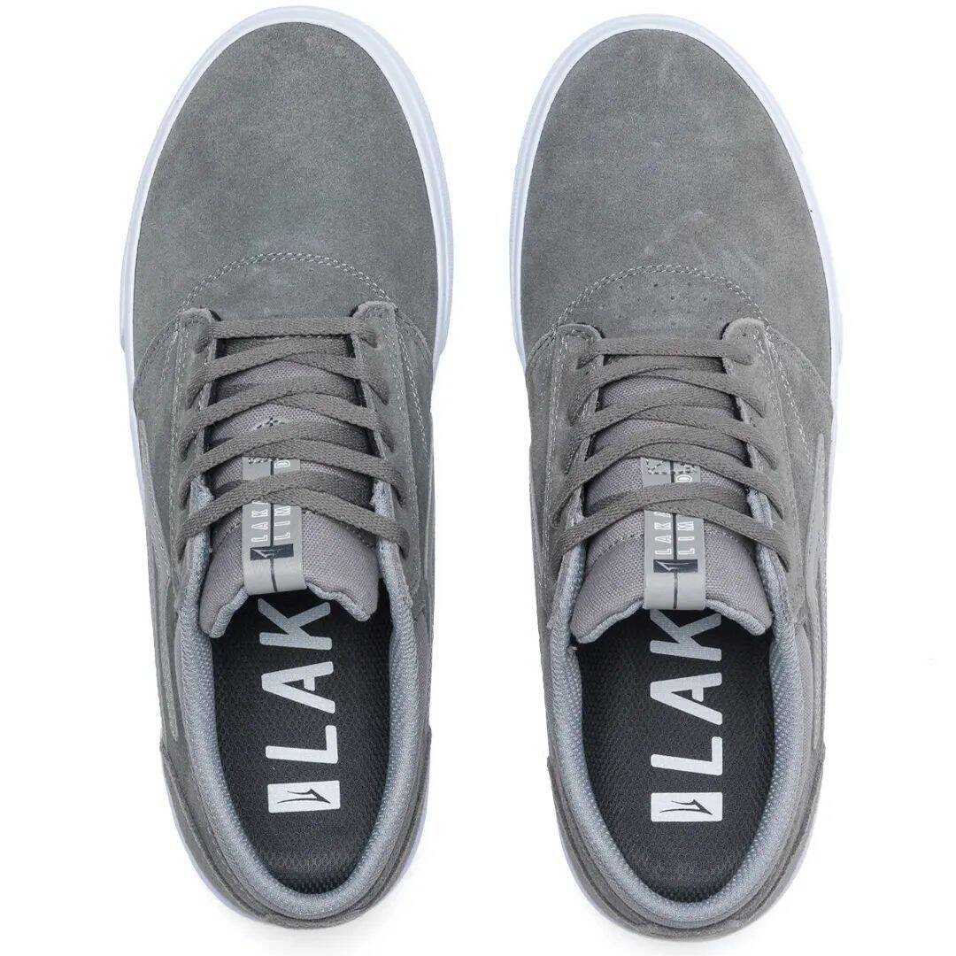 Lakai Griffin Skate Shoes - Grey Suede