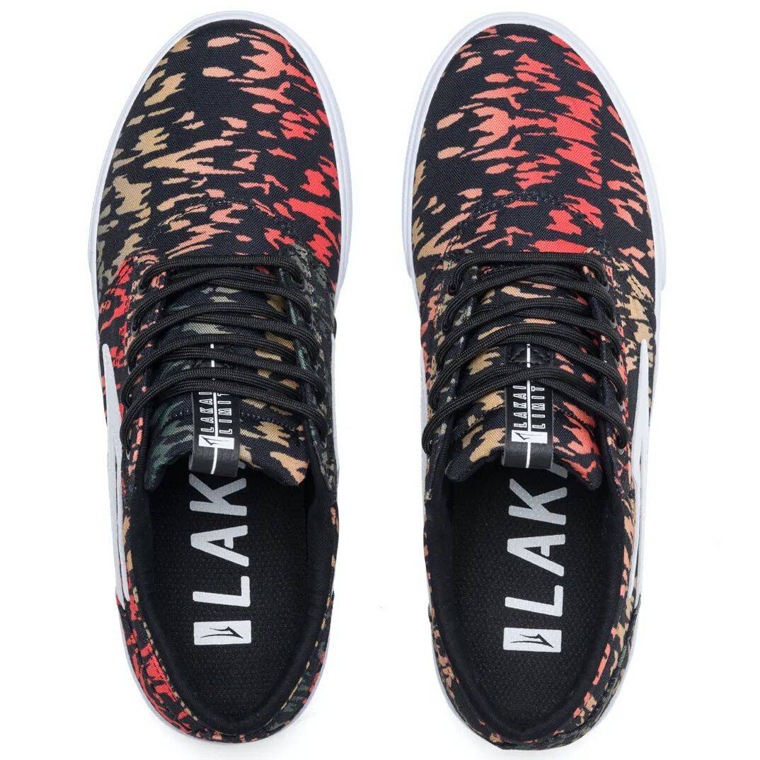 Lakai Griffin Textile Skate Shoes - Multi Print Canvas