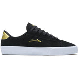 Lakai Newport Skate Shoes - Black/Gold Suede