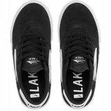 Lakai Cambridge Skate Shoes - Black/White Suede